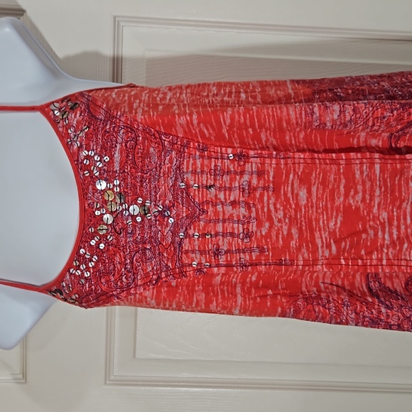 Free People pink & white Boho Tank top - Picture 2 of 9